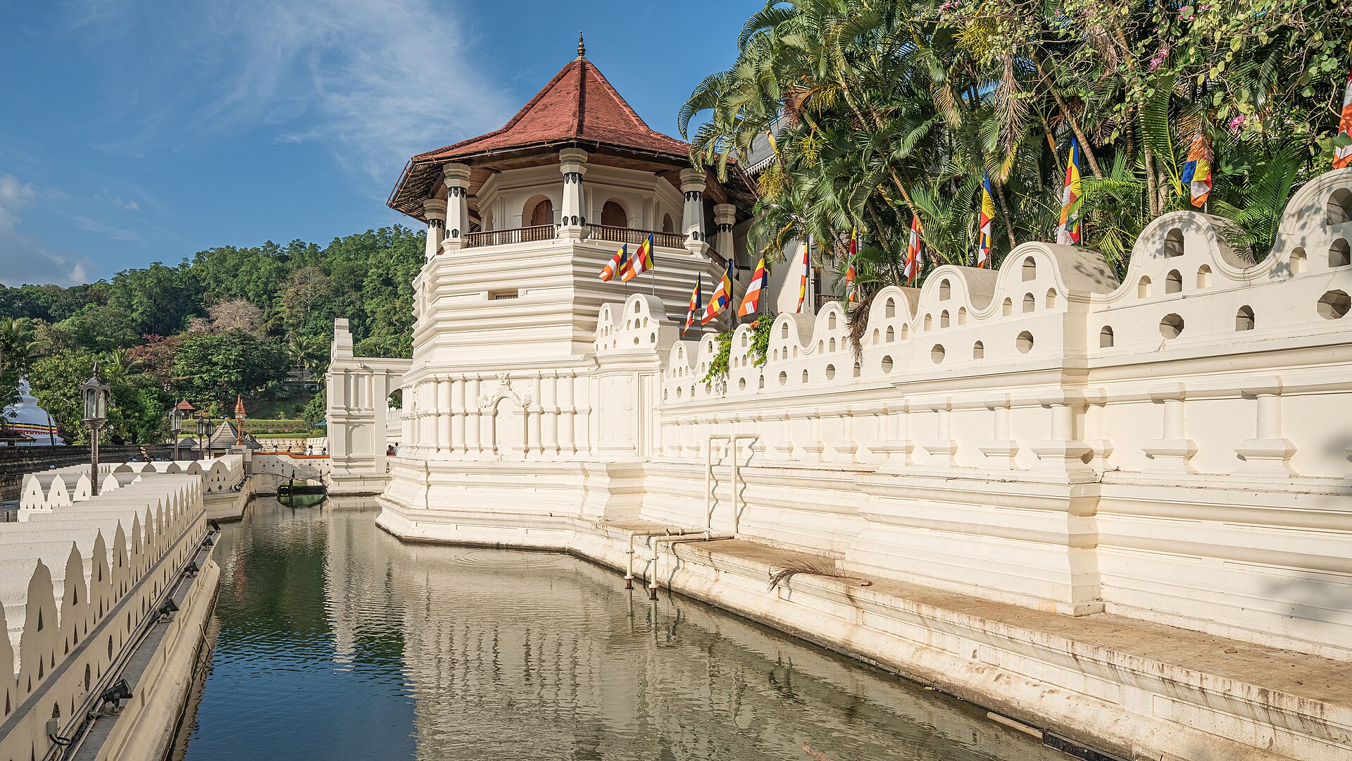 Temple of the Sacred Tooth Relic in Kandy, Sri Lanka